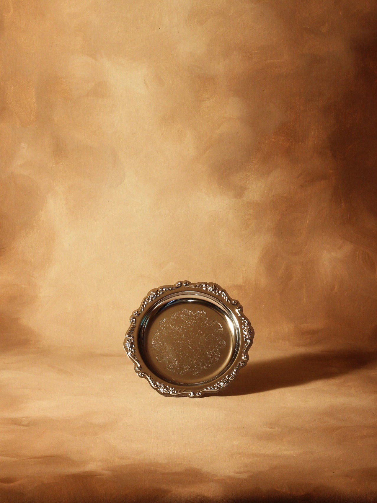 Bandeja metal redonda S