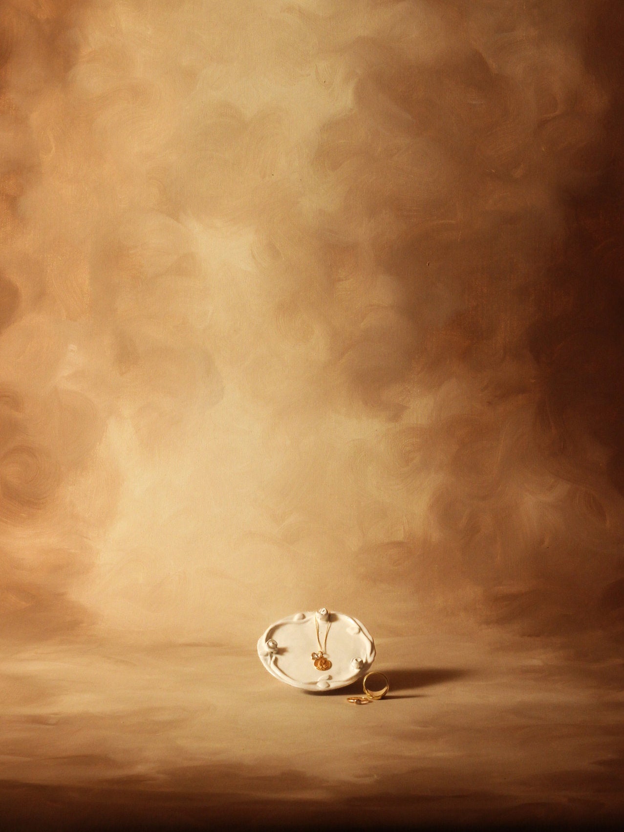 Platito para joyas con rosas